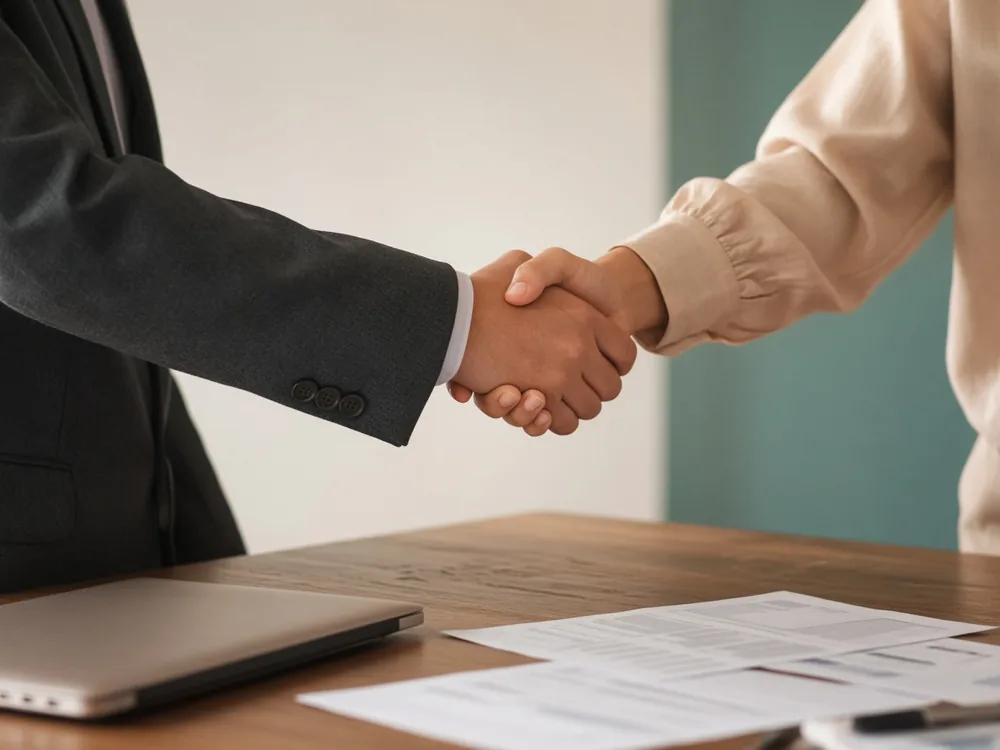 Partnership handshake